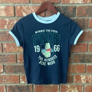 Disney Winnie the Pooh Navy Blue Ringer T-Shirt
